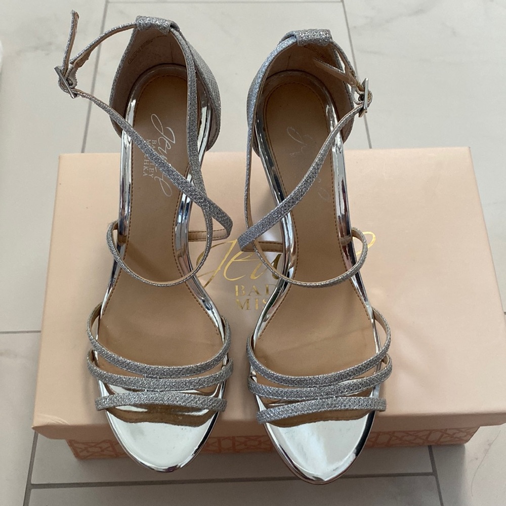 Silver Wedge Heel.